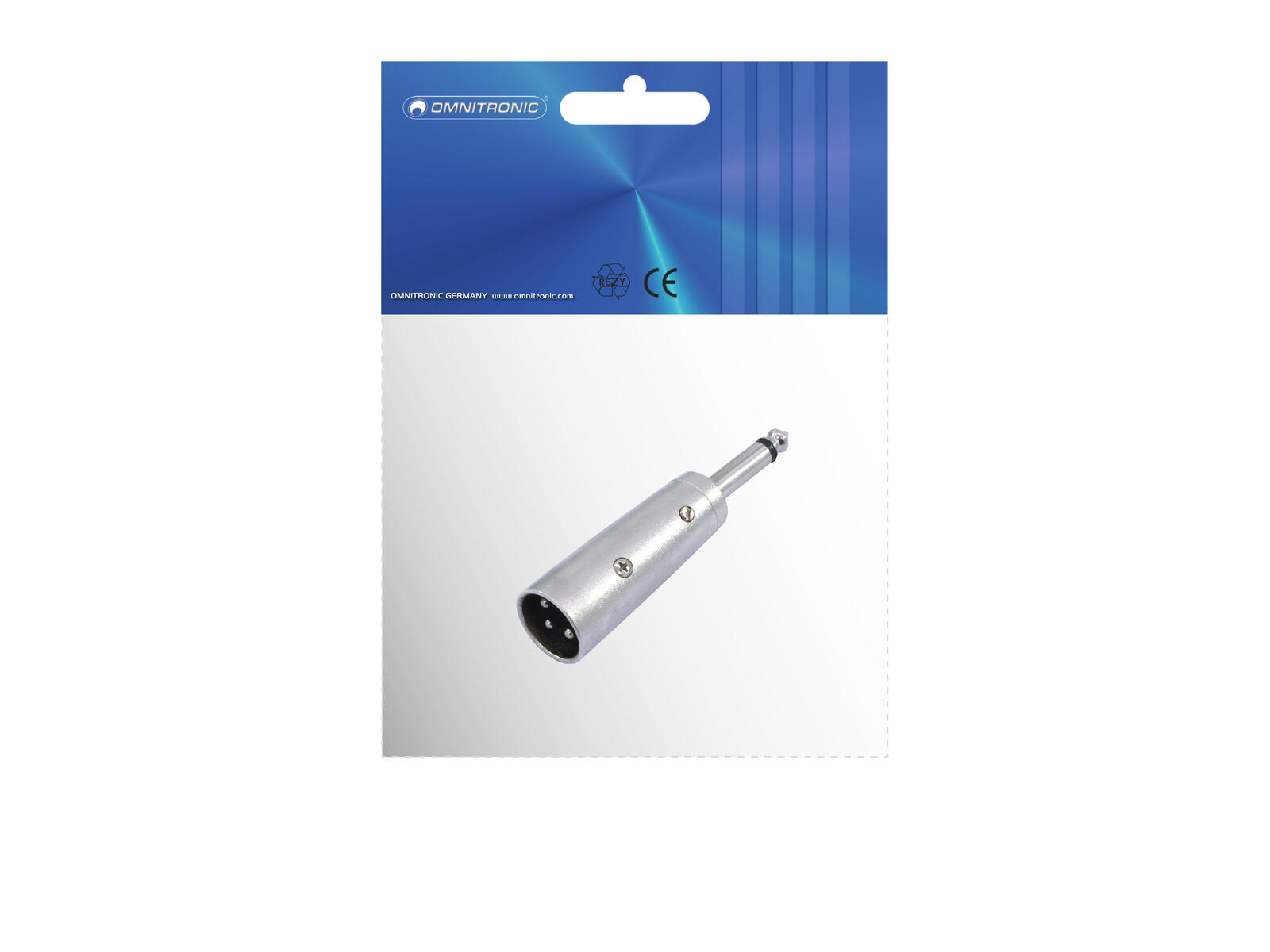 Adapter XLR(M)/Klinke(M) mono